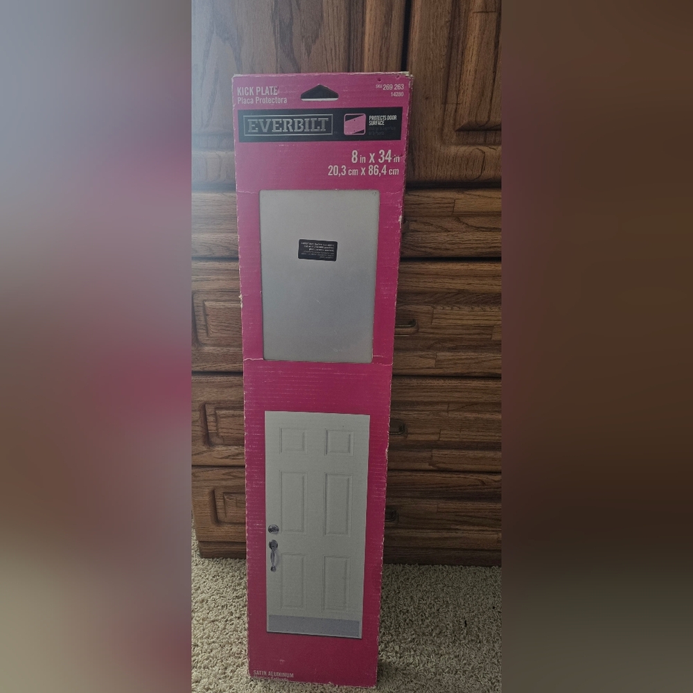 Silver Kick Plate for Doors
